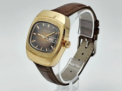 Reloj Pulsera Mecánico Soviético Vintage Poljot 2628.H AU 10 URS Reparado Foto 1 de 4