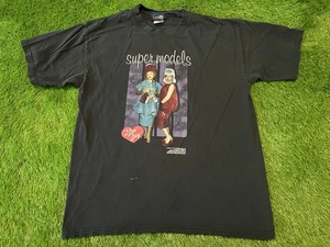 Vintage I Love Lucy Shirt Black Super Models TV Show Lucille Ball 2002 CBS LARGE - Picture 1 of 6