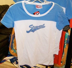 VINTAGE CHASE #20 TONY STEWART LADIES WOMENS SPARKLE LINE UP TEE SHIRT MEDIUM - Picture 1 of 5