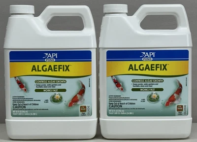 X2 API Pond AlgaeFix 32 oz cada uno (64 oz en total) SELLADO NUEVO control de algas Foto 1 de 4