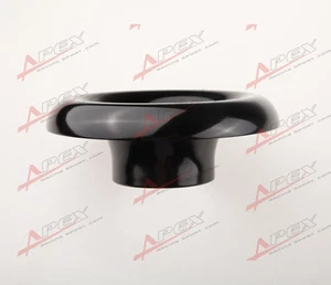 4" UNIVERSAL VELOCITY STACK FOR COLD/RAM ENGINE AIR INTAKE/TURBO HORN BLACK - Picture 1 of 3