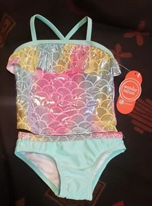 Baby Toddler Girls MERMAID Two-Piece TANKINI Swimsuit Size 18 mo NWT - Picture 1 of 3