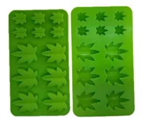 Leaf Silicone Mold Set - Create Fun Leafy Shaped Ice Cubes, Candy, DIY, Edible - Picture 1 of 3