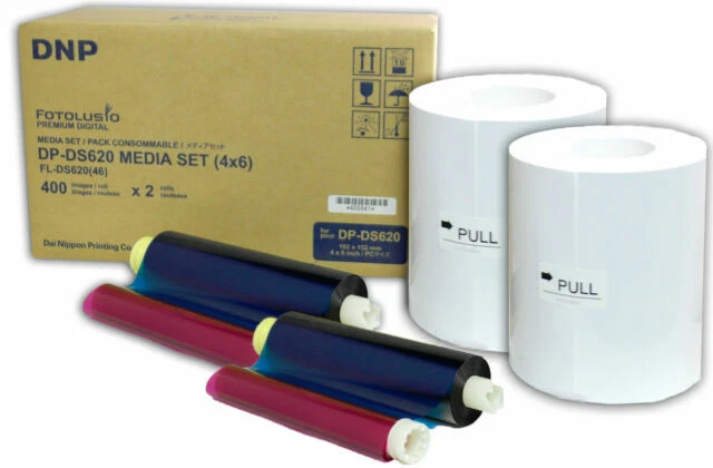 DNP DS6204x6 Photo Printer Roll Media - 2 Pieces