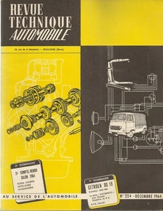 KFZ TECHNISCHE ZEITSCHRIFT 224 RTA 1964 EVOLUTION CITROEN DS 19 1962 1965 DS19 - Bild 1 von 5