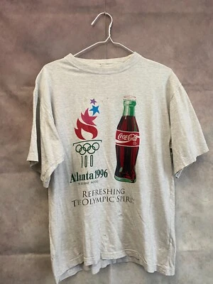 Camiseta Olímpica Atlanta 1996 1992 Vintage Coca-Cola Foto 1 de 4