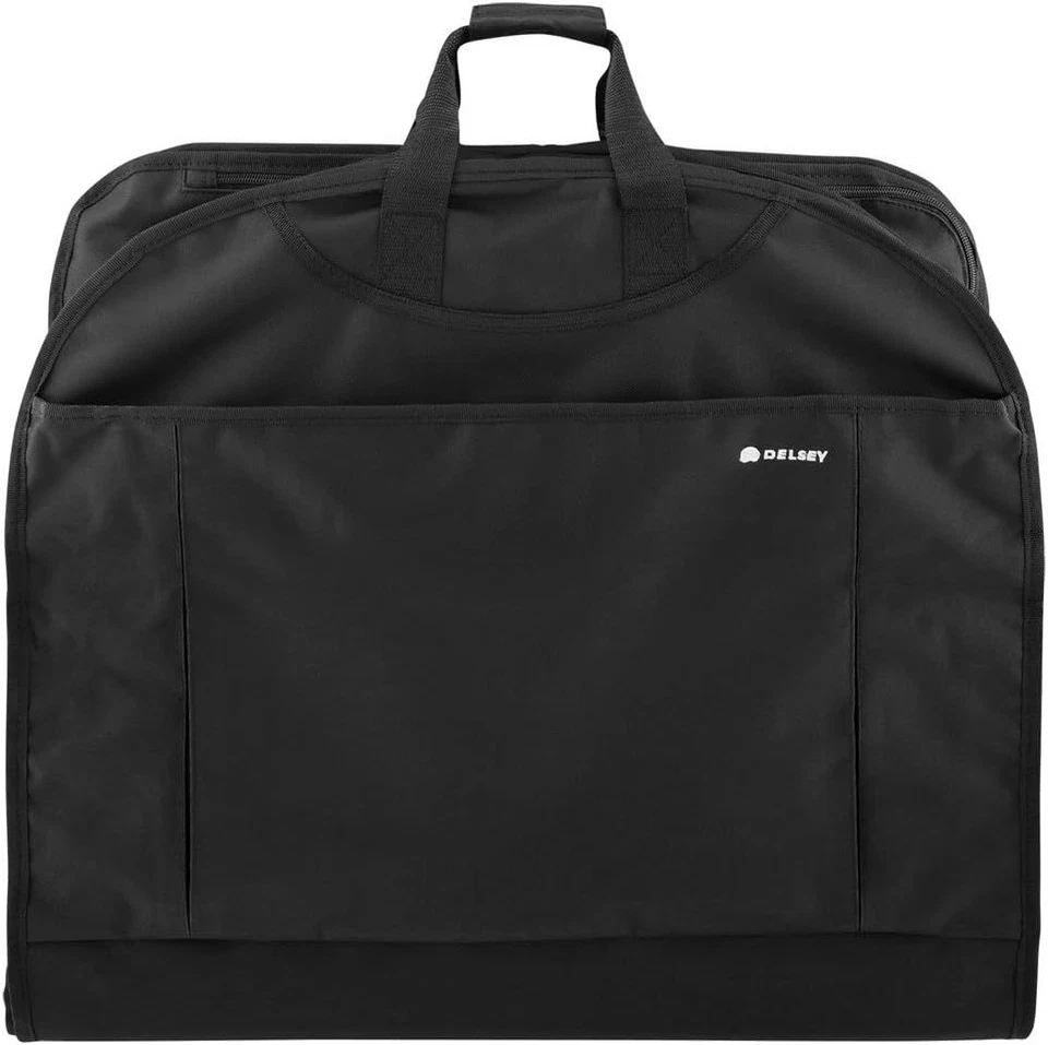 DELSEY Helium Deluxe 45852bl 52" Black Dress Length Garment Cover