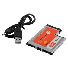 Express Card 54mm to USB 3.0 2 Port PC Laptop Notebook Expansion Card 5Gbps New