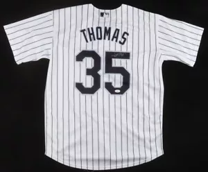 Frank Thomas Signed White Sox Nike Style Jersey (JSA COA) 500 HR Club Member - Picture 1 of 6