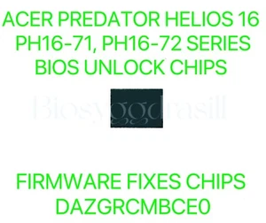 ACER PREDATOR HELIOS 16 PH16-71, PH16-72, BEZ HASŁA BIOS CHIP RCMBCE0/WCMBCF0 - Zdjęcie 1 z 1