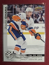 Zdeno Chara /499 - 2021-22 Upper Deck Game Dated Moments #59 New York Islanders