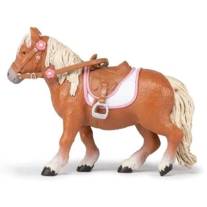 Shetland Pony with Saddle Papo Figures #51559 Horses 3" tall NIB - Picture 1 of 2