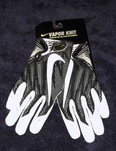 Guantes receptores de fútbol americano Nike tejidos de vapor para hombre negros blancos (GF0571-010) talla: L - Imagen 1 de 2