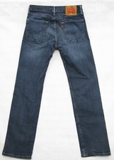 Levi's 505 Regular Straight Fit Stretch Blue Denim Jeans Men's W 29.5 X L 31