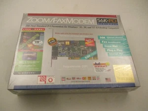 Vintage NOS Sealed Zoom Model 2925 56K Dual Standard PCI Faxmodem - Picture 1 of 8