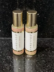 Set of 2 Sand + Fog Amber & Jasmine Chunky Rollerball Perfume Oil 15mL (0.5 oz) - Picture 1 of 8