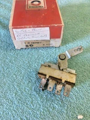 1966 Chevrolet Impala Caprice Biscayne W/ ATC NOS Heater Control Switch #3875847 - Image 1 of 4