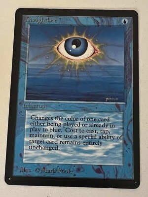 Magic the Gathering MTG Beta Thoughtlace NM-  (Beta Bob) - Image 1 of 2