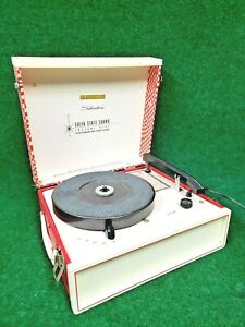Vintage Silvertone Portable Record Player - Solid State Sound - See video