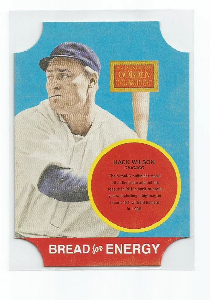 HACK WILSON (Baseball) 2013 PANINI GOLDEN AGE BREAD FOR ENERGY INSERT #1 - Image 1 of 1