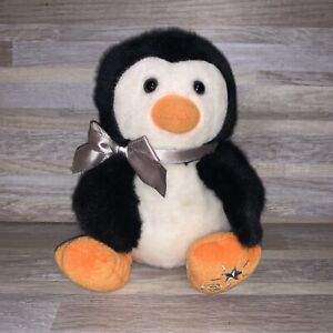 Christmas Russ Shining Stars Penguin Winter Plush Stuffed Animal Toy 2006 8"