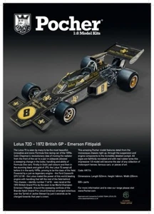 POCHER HK114 LOTUS 72 D EMERSON FITIPALDI 1/8 KIT - Imagen 1 de 7