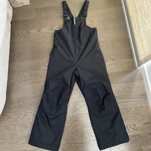 LANDS' END Boys Size 6 Black Snow Bib Overalls - Picture 1 of 10