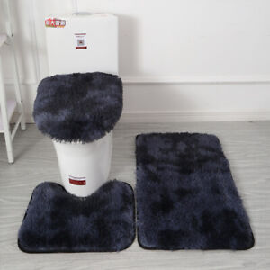 Toilet Seat Cushion U-shaped Floor Mat Bathroom Carpets Door Mat Tie-Dye Modern