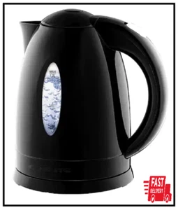 Hervidor de agua eléctrico de calefacción rápida 1,7 L negro sin Bpa - Imagen 1 de 3