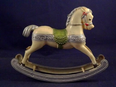 Ancien jouet beau petit cheval à bascule pour poupée mobilier maison années 50 - Photo 1/4