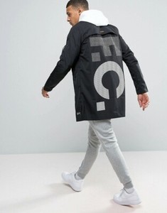 black nike trench coat