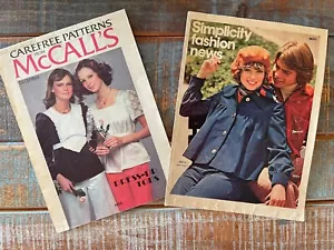 Vintage 1970's Simplicity & McCalls Fashion News - Picture 1 of 4
