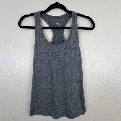 Reebok Tank Top Womens S Gray Athletic Racerback Running Gym Workout Stretch - Image 1 of 4
