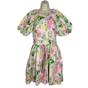 Lilly Pulitzer Kleid Damen 8 Knoxlie Ellenbogenärmel Via Amore Blumen Etuikleid Preppy - Bild 1 von 16