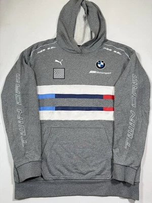 Толстовка с капюшоном мужская Puma BMW Motorsport большая серая Twim Cam 3,5 л гоночный логотип Formula 1 - Изображение 1 из 4