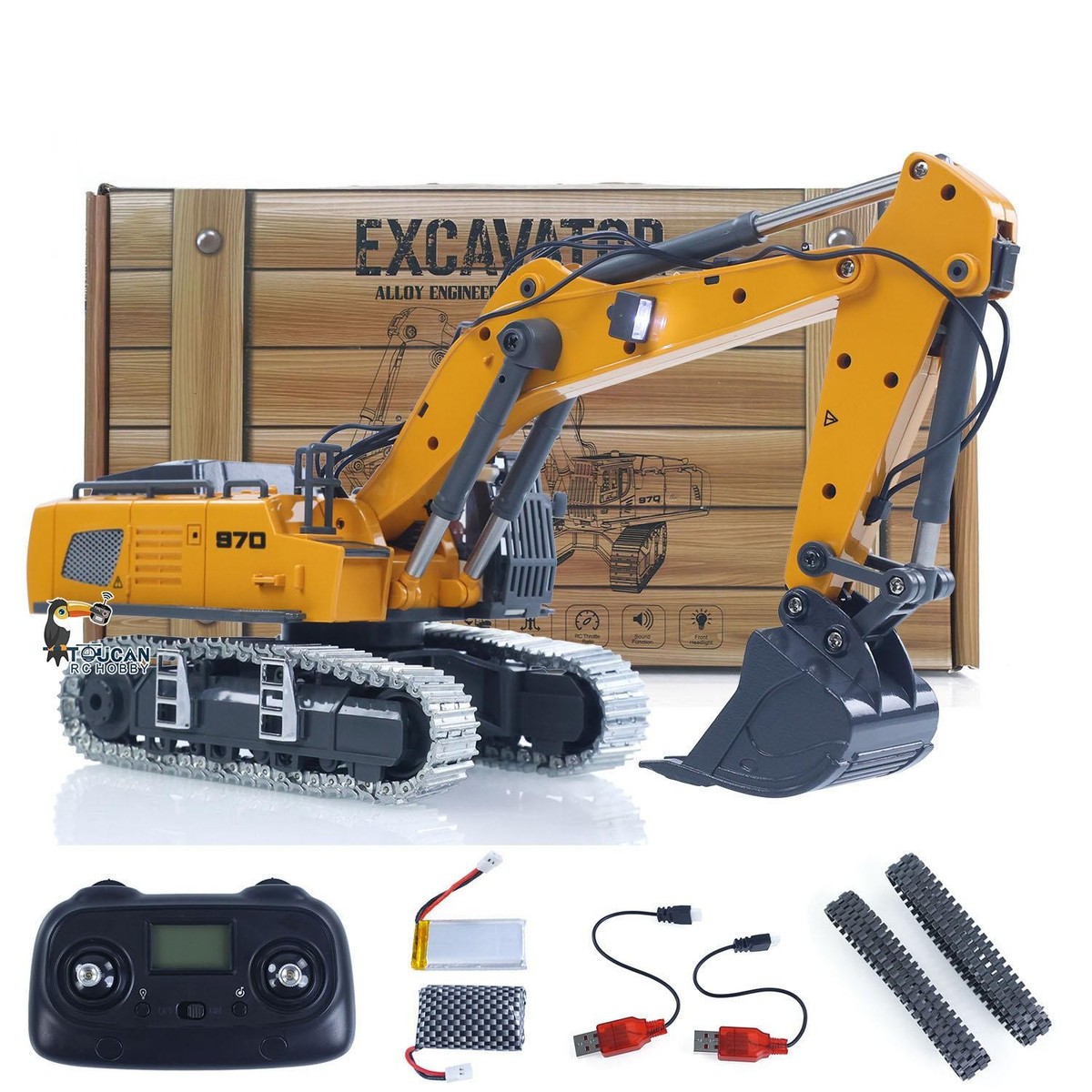 Remote Control Loader With Metal Bucket TOUCAN RC 1/50 Scale Loader ...
