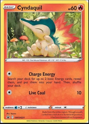 Cyndaquil SWSH221 SWSH: Sword & Shield Promo Cards Holo - Image 1 of 3