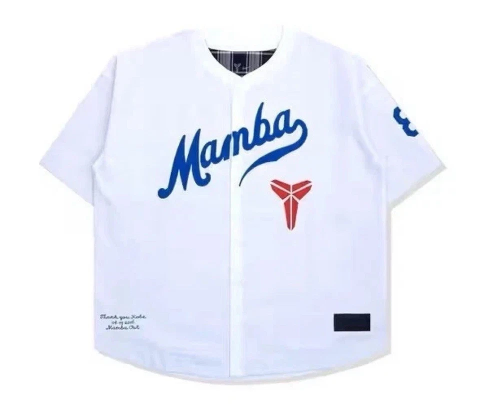 SZ Medium - Nike Kobe Bryant Baseball Jersey 'White Game Royal' IB0007-100 Men