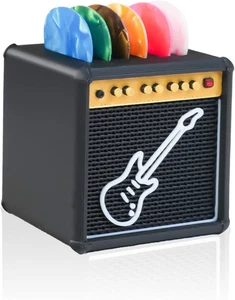 Plektren Halter Box, Verstärker Lautsprecher Stil Paddel Halter Gitarre Plektrum Display - Bild 1 von 11