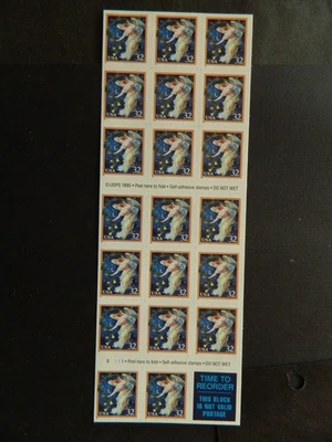 US SC# 3012a 32c Christmas Midnight Angel pane of 20 MNH - Image 1 of 2