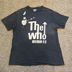T-shirt vintage anni 80 The Who punto singolo Maximum R&B 1989 Tour XL - Foto 1 di 11