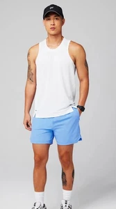 Fabletics The O2 Tank White Tank Shirt Mens Stretch Sleeveless SZ Large NWT - Picture 1 of 12