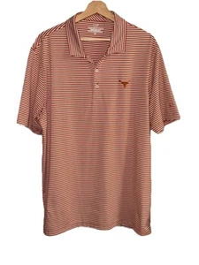 Camisa Polo Atlética Vineyard Vines Texas Longhorns - XL Naranja Rayas Universitaria - Imagen 1 de 6