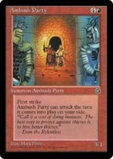 Ambush Party x4  Homelands MtG  LP to NM