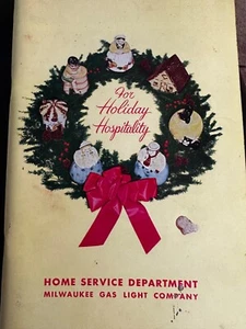 Vtg 60s Milwaukee, Wisconsin Gas & Light Company Holiday Cookbook Christmas - Picture 1 of 11