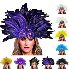 Damen-Kopfbedeckung, Feder-Kopfbedeckung für Damen, Party, Tanz,