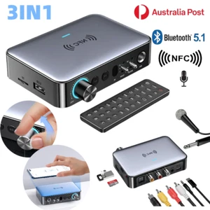 2IN1 Bluetooth 5.1 Audio Transmitter Receiver  Wireless Music Adapter Microphone - Picture 1 of 10