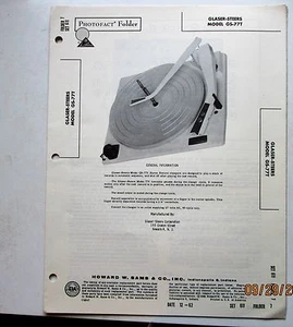 REPRODUCTOR DE DISCOS Glaser-Steers modelo GS-77T fotofacto - Imagen 1 de 1