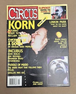 Circus Magazine May 2002 Korn SOAD Incubus Slipknot Linkin Park POD - Picture 1 of 2