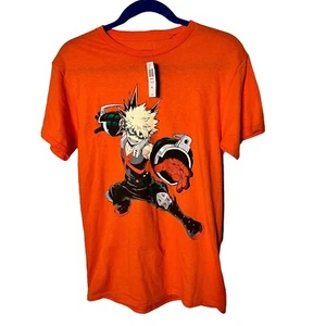 Camiseta My Hero Academia Anime Japonés Bakugo Solo - Naranja Talla S - Imagen 1 de 6